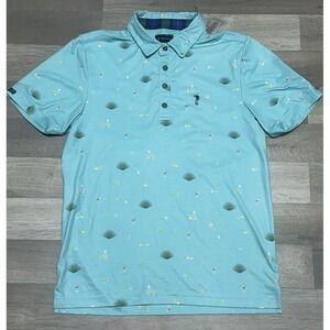 William Murray Men's Cocktail Hour Short Sleeve Golf Polo Shirt - Size S